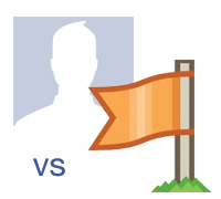 The differences between a Facebook profile and a page