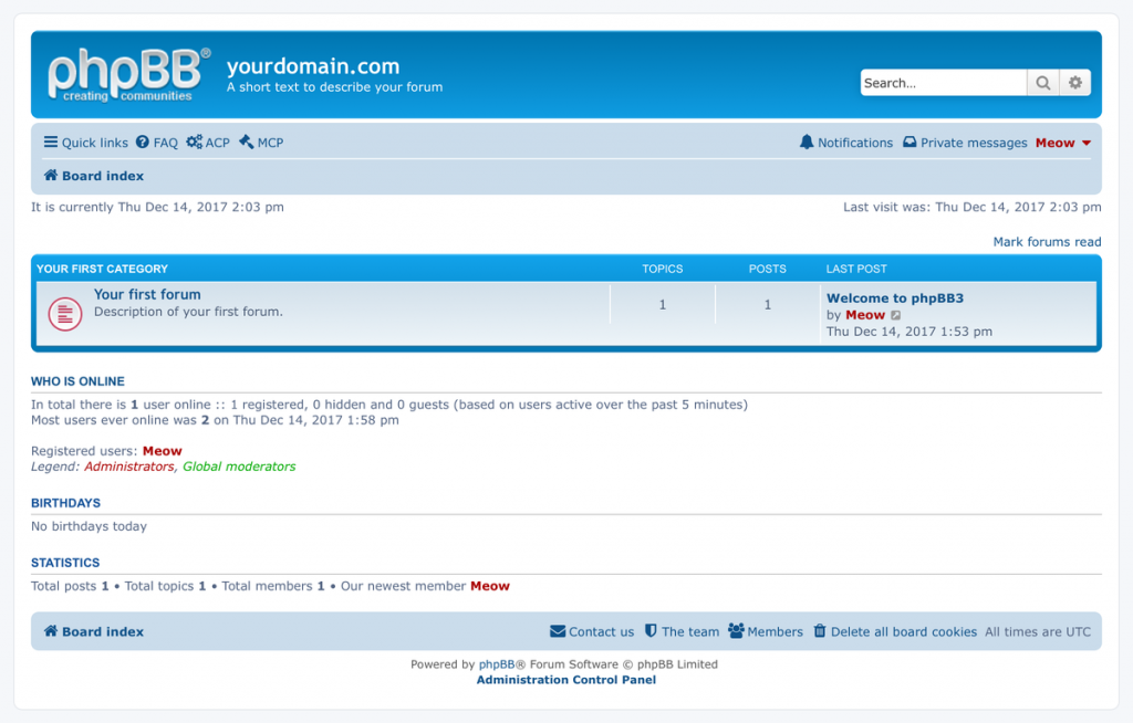 phpbb limited