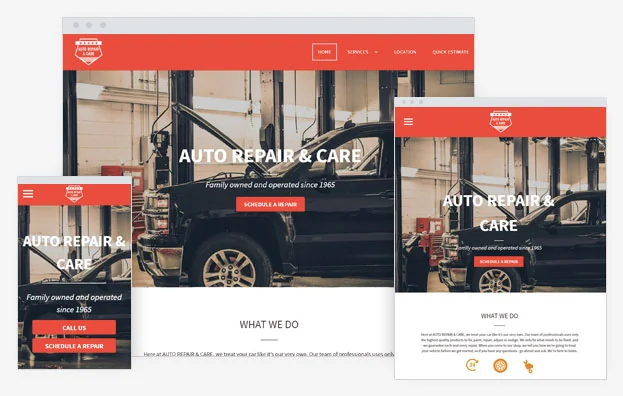 Auto Repair Instantsite Theme