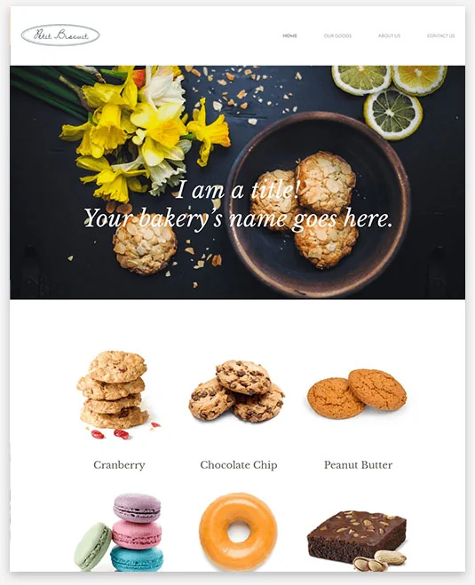 Bakery Instantsite Theme