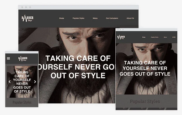 Barber Shop Instantsite Theme