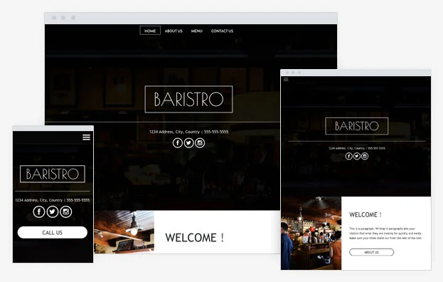 Baristo Instantsite Theme