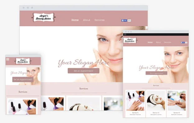 Beautician Instantsite Theme