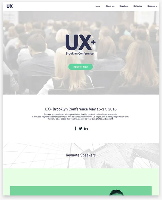 Conference Instantsite Theme