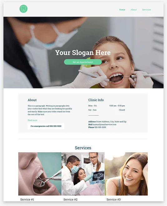 Dentist Instantsite Theme