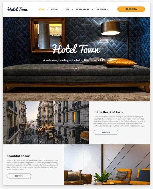 Hotel Instantsite Theme