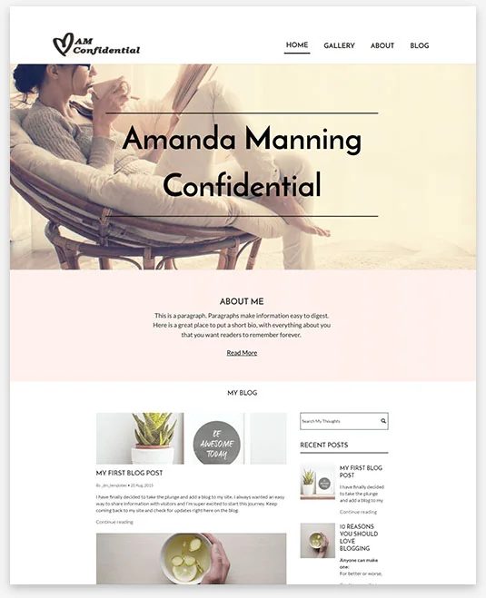 Lifestyle Instantsite Theme