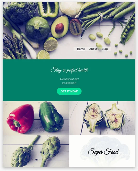 Nutrition Adviser Instantsite Theme