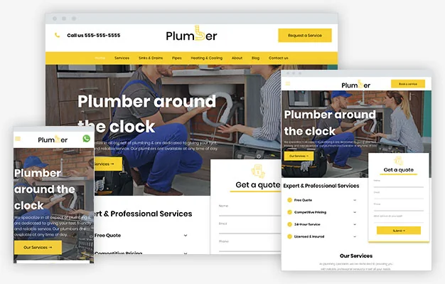 Plumber Instantsite Theme