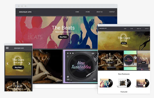 Record Store Instantsite Theme