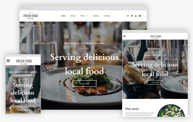 Restaurant Instantsite Theme