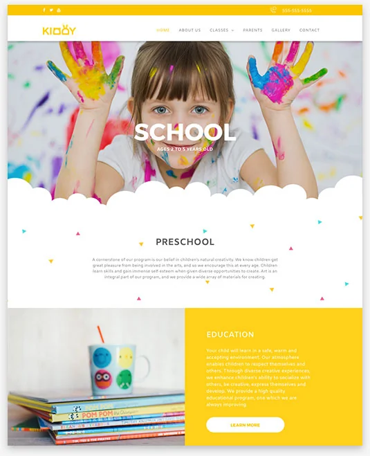 School Instantsite Theme