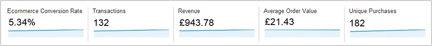 Google Analytics ecommerce conversion