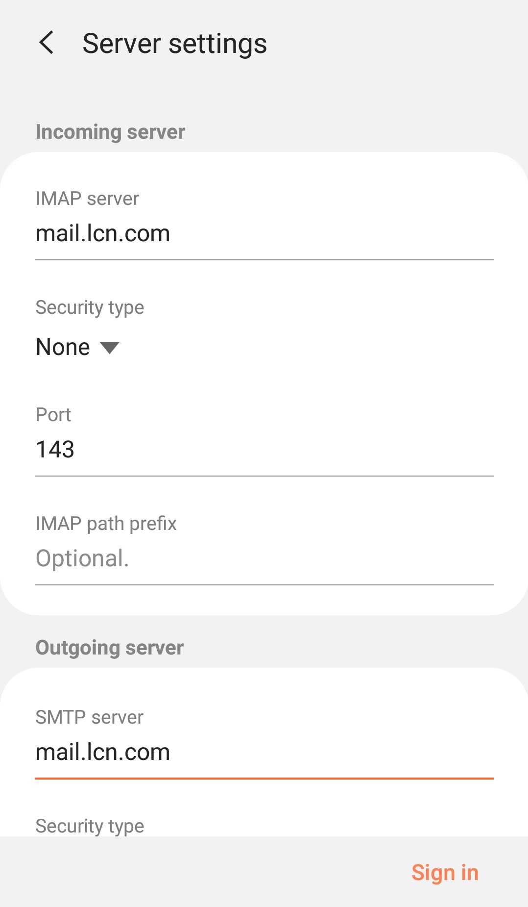 How to set up your email account on an Android phone - LCN.com