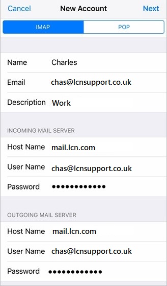 earthlink incoming server settings